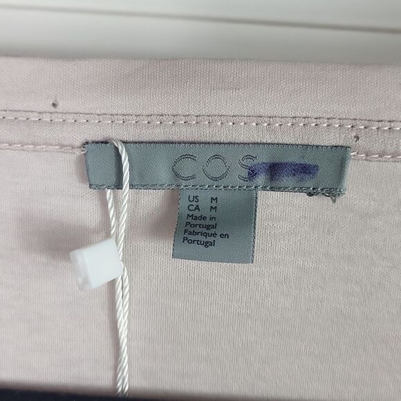 COS Soft Pink Asymmetrical Women's 100% cotton Tunic. Size M - Picture 8 of 11